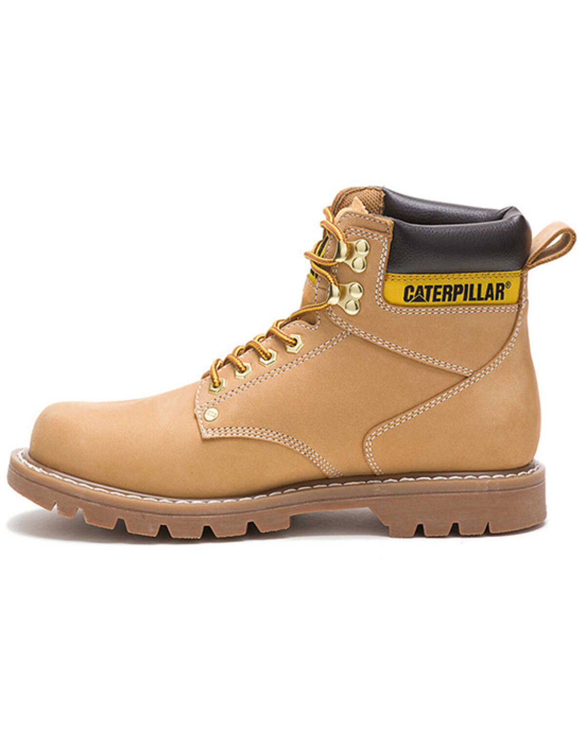 Image #3 - CAT Men's 6" Second Shift Lace-Up Work Boots - Soft Toe, Honey, hi-res