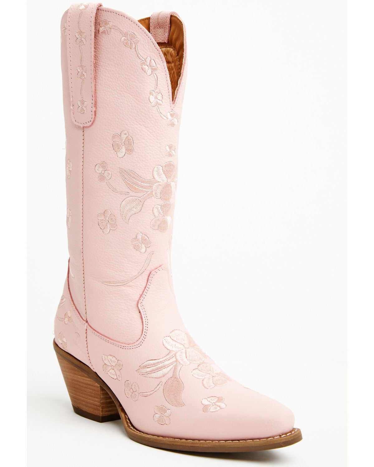 Image #1 - Dingo Women's Love Bug Embroidered Western Boots - Round Toe, Pink, hi-res