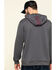 Hawx Men's Grey Tech Logo Hooded Work Sweatshirt , Dark Grey, hi-res