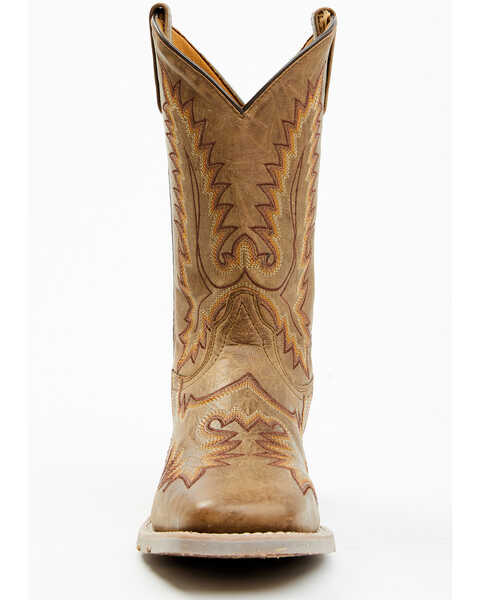 Image #4 - Laredo Men's Sandstorm Western Performance Boots - Broad Square Toe, Taupe, hi-res