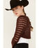 Image #3 - Beyond The Radar Women's Crochet Shrug, Brown, hi-res