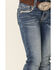 Image #2 - Shyanne Little Girls' Medium Wash Embroidered Scoop Pocket Bootcut Jeans , Blue, hi-res