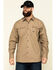 Image #1 - Ariat Men's Khaki Rebar Made Tough Durastretch Long Sleeve Work Shirt , Beige/khaki, hi-res