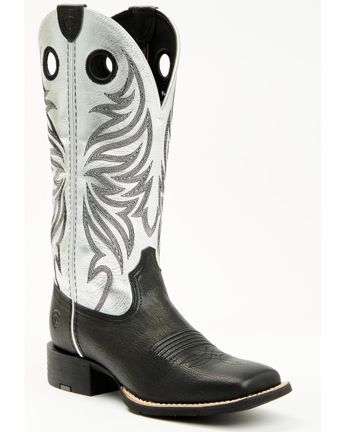 Image #1 - Ariat Women's Ryder Performance Western Boots - Broad Square Toe, Black, hi-res