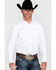 Gibson Men's Solid Long Sleeve Snap Western Shirt - Tall, White, hi-res