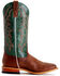 Image #2 - Horse Power Men's Green Top Western Boots - Broad Square Toe, Brown, hi-res