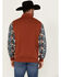 Image #4 - RANK 45® Men's Baygen Colorblock Pullover  , Dark Orange, hi-res