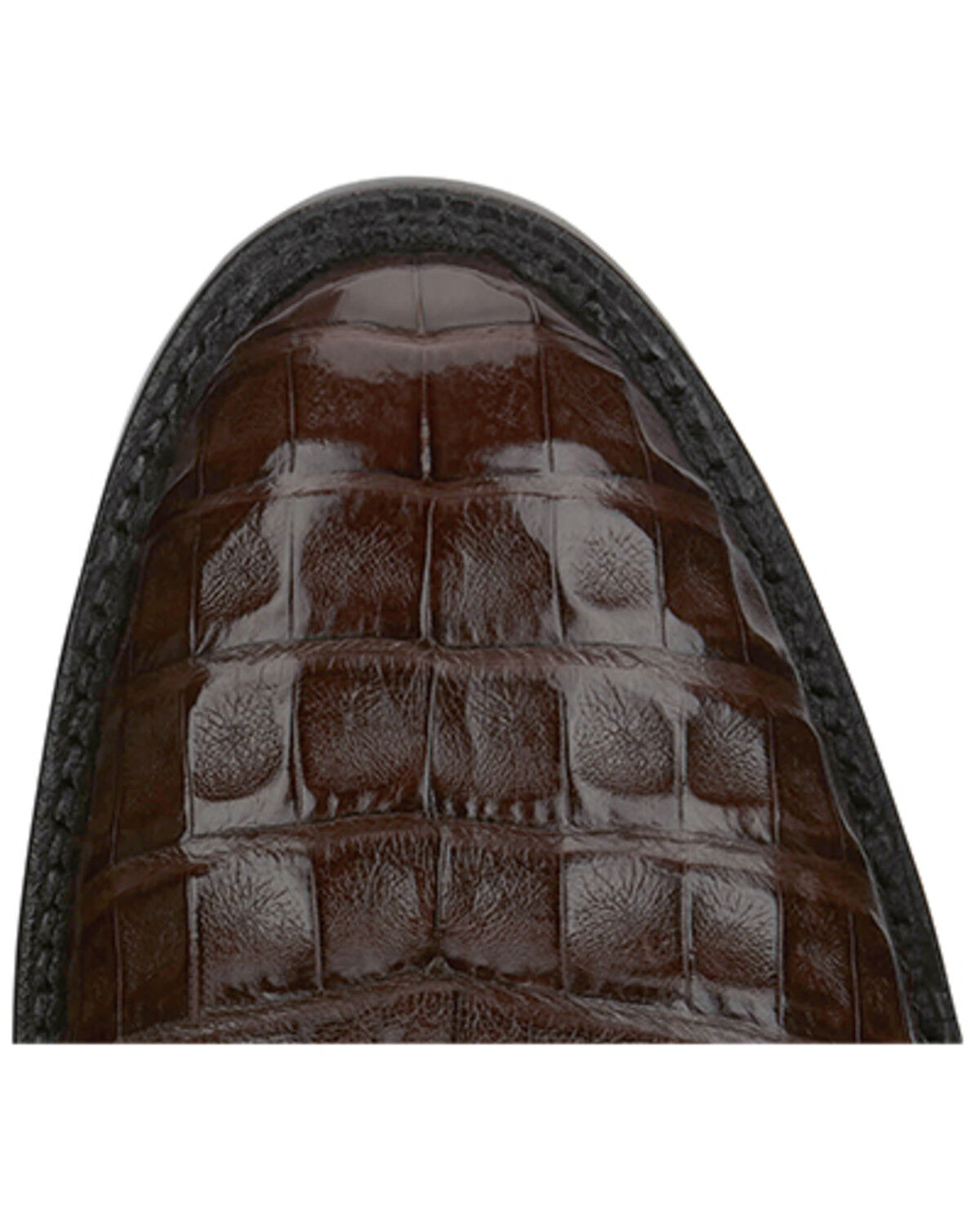Image #5 - Tony Lama Men's Exotic Caiman Western Boots - Round Toe, Brown, hi-res