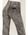 Image #4 - Wrangler Women's Wanderer Laser Acid Wash High Rise Distressed Flare Jeans, Black, hi-res