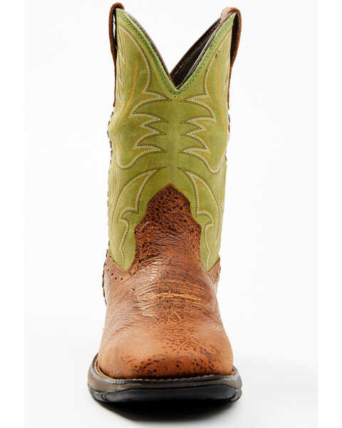 Image #4 - Brothers and Sons Men's High Hopes Lite Performance Western Boots - Broad Square Toe , Green, hi-res