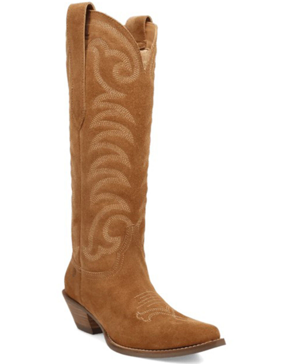 Image #1 - Dingo Women's Movin On Tall Western Boots - Round Toe, Camel, hi-res