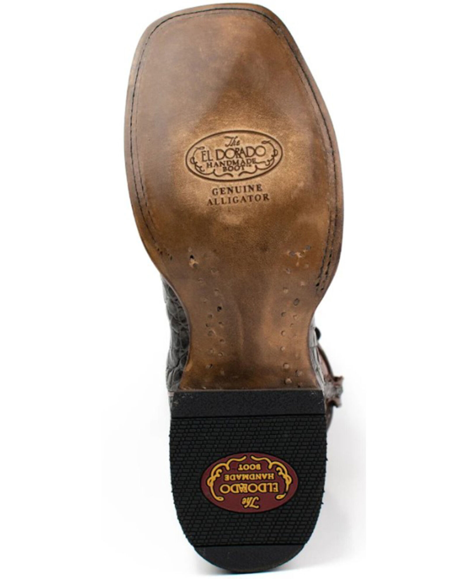 El Dorado Men s American Alligator Exotic Western Boots Broad Square Toe Country Outfitter