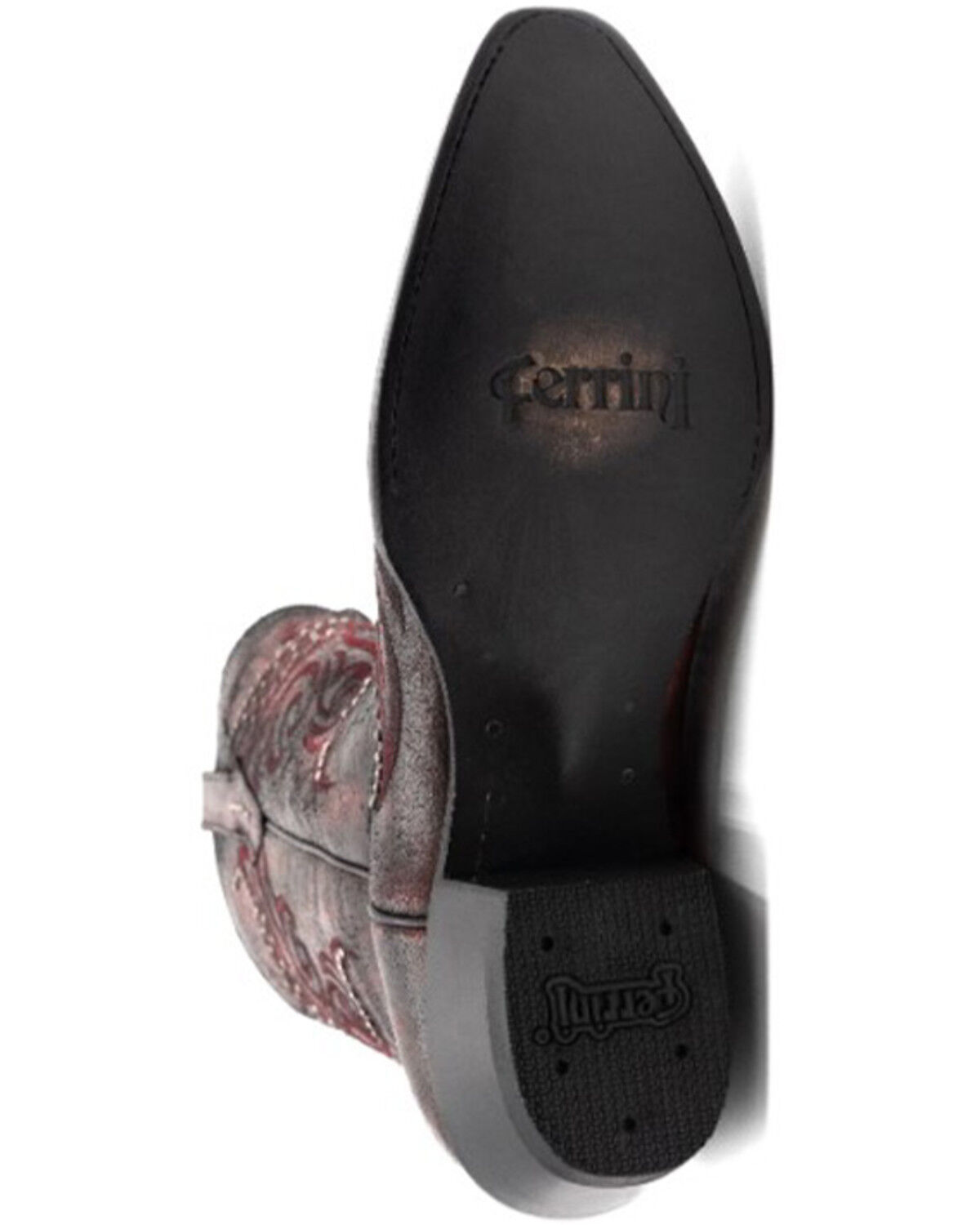 Image #7 - Ferrini Women's Masquerade Western Boots - Snip Toe, Red, hi-res