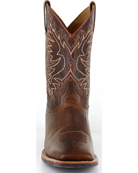 Image #10 - RANK 45® Men's Xero Gravity Unit Outsole Western Performance Boots - Broad Square Toe, Brown, hi-res