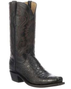 lucchese square toe gator boots