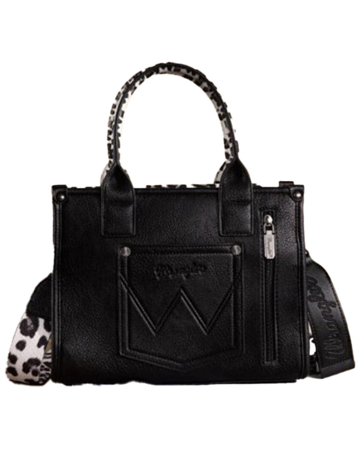 Image #2 - Wrangler Women's Leopard Print Crossbody Bag, Black, hi-res