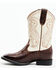 Image #3 - RANK 45® Boys' Austin Western Boots - Broad Square Toe, Ivory, hi-res