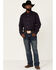 Image #2 - Cody James Core Brutus Dobby Geo Print Long Sleeve Button-Down Western Shirt, Navy, hi-res