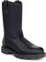 Rocky Men's Pull On Wellington Boots - Round Toe, Black, hi-res