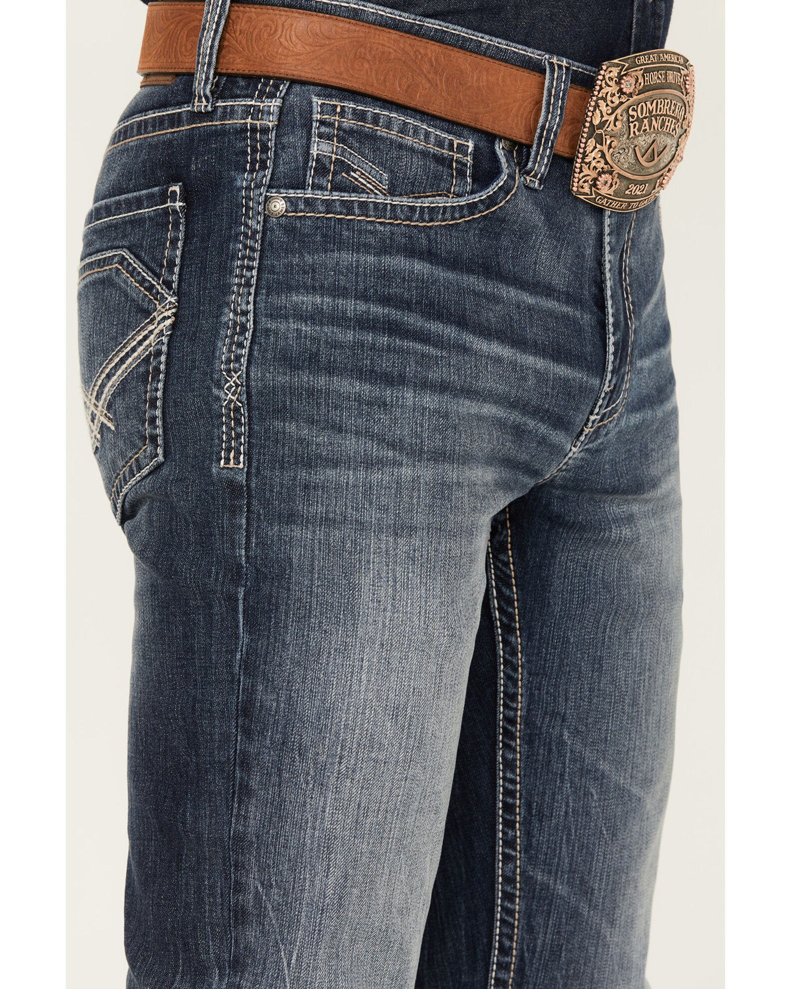 Cody James Men's Starlight Dark Wash Slim Straight Stretch