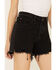 Image #5 - Free People Women's Makai Cutoff Shorts, Black, hi-res