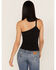 Image #4 - Free People One Way Or Another One-Shoulder Tank Top, Black, hi-res