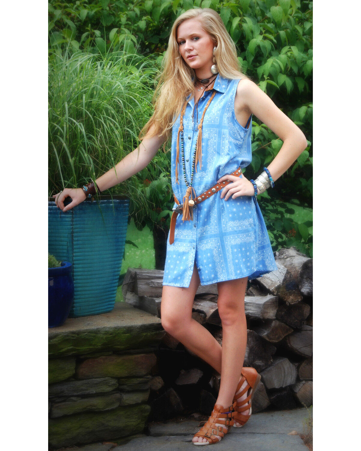 Image #1 - Tasha Polizzi Women's Berkeley Mini Dress, Blue, hi-res