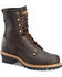 Image #1 - Carolina Men's Logger Boots - Steel Toe, Brown, hi-res