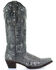 Corral Glitter Inlay Cowgirl Boots - Snip Toe, Black Distressed, hi-res