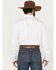 Image #4 - Scully Men's Embroidered Gunfighter Long Sleeve Pearl Snap Western Shirt, White, hi-res