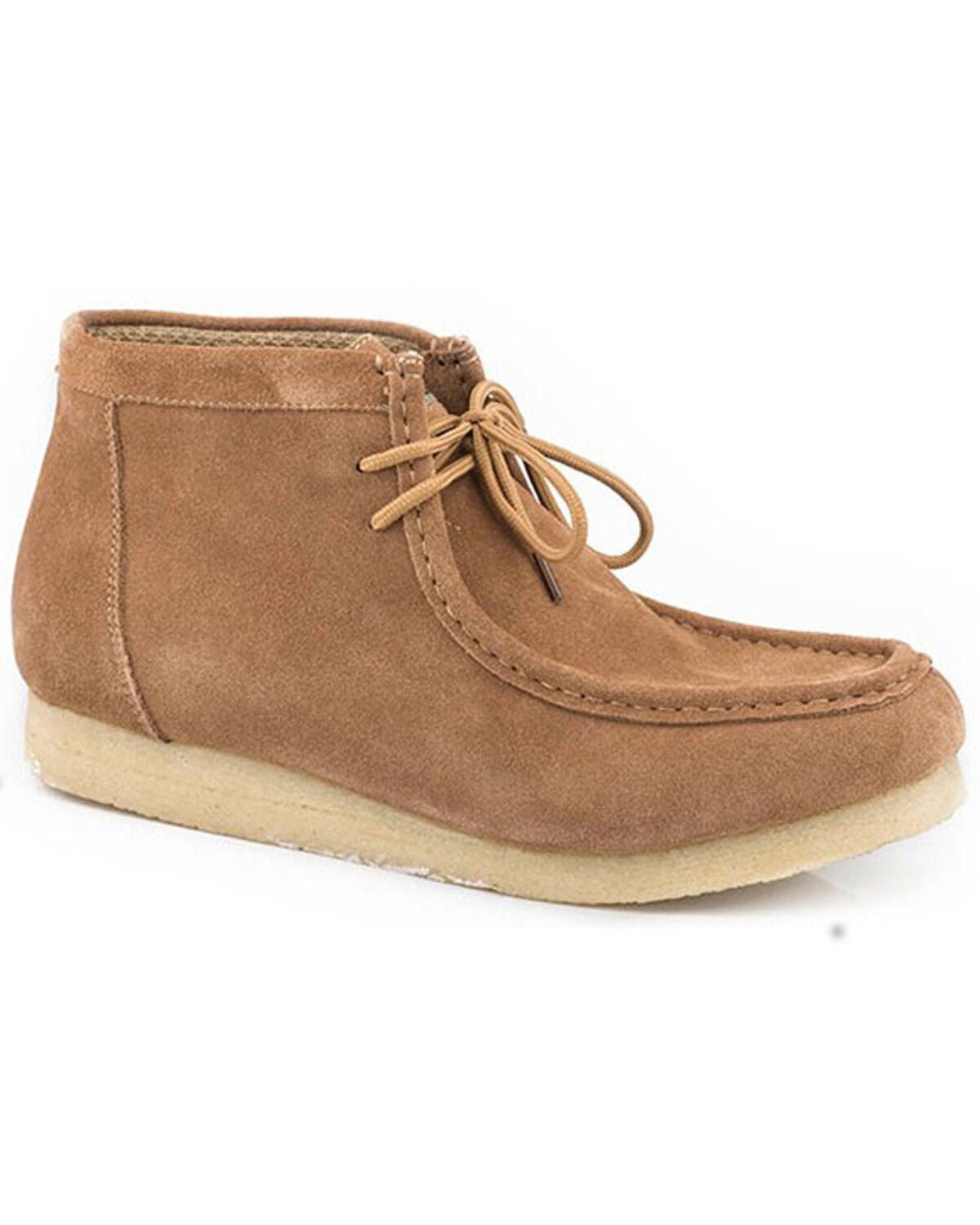 Roper Men's Gum Sticker Two-Eyelet Casual Lace-Up Chukka Shoes - Moc Toe, Tan, hi-res