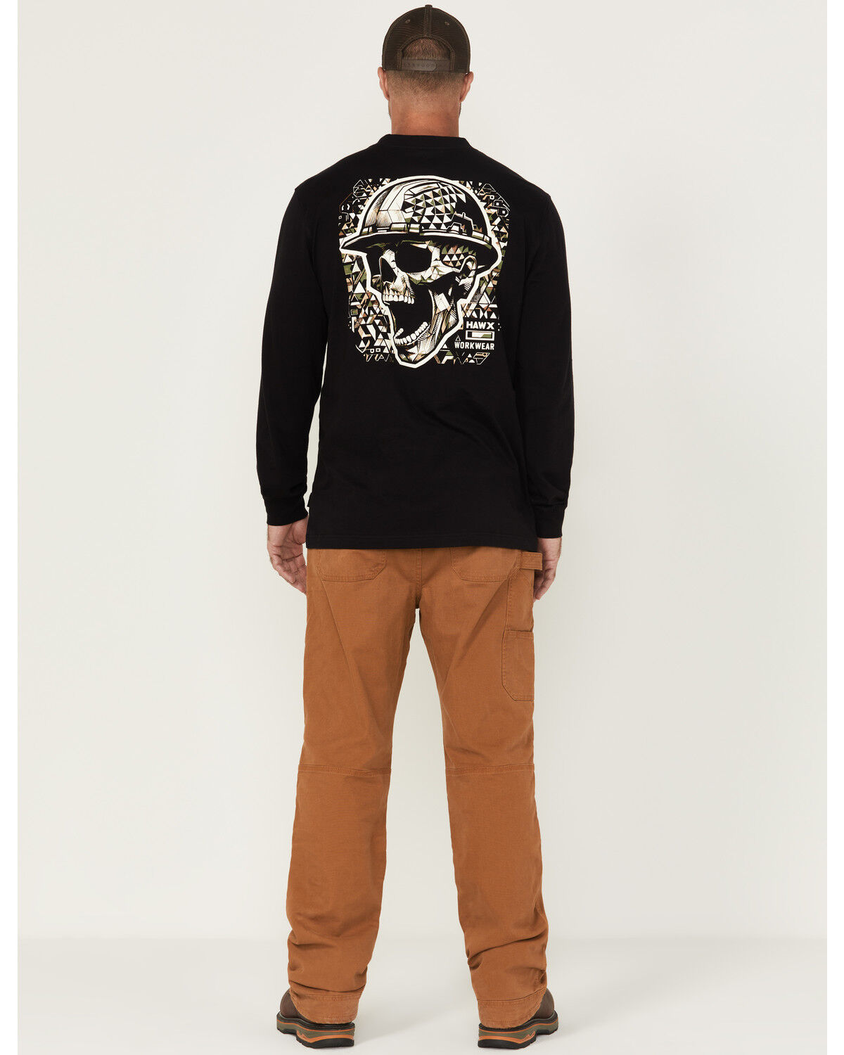 Image #3 - Hawx Men's Roscoe Lined Cargo Straight Stretch Canvas Pants, Rust Copper, hi-res