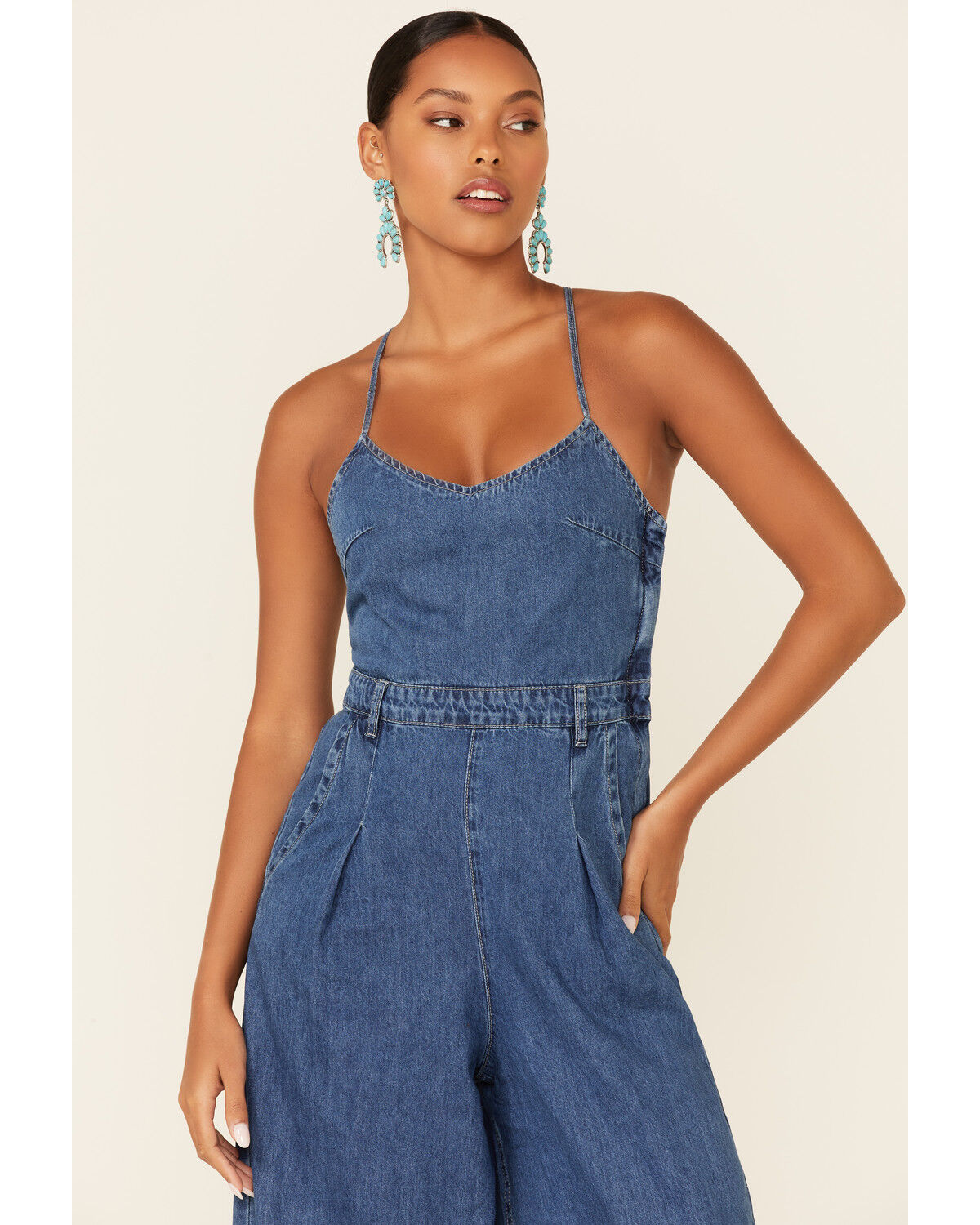 Molly bracken denim jumpsuit clearance