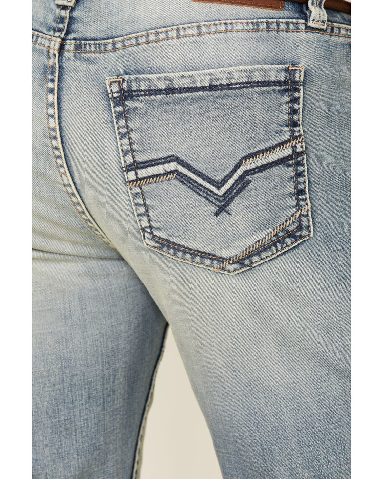 Moonshine Spirit Men S Wild West Light Wash Stretch Stackable Straight Jeans Country Outfitter