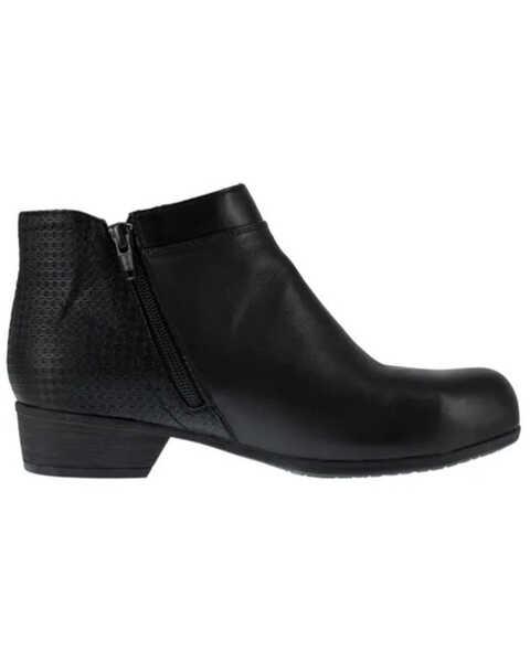 Rockport Women's Black Carly Work Booties - Alloy Toe, Black, hi-res