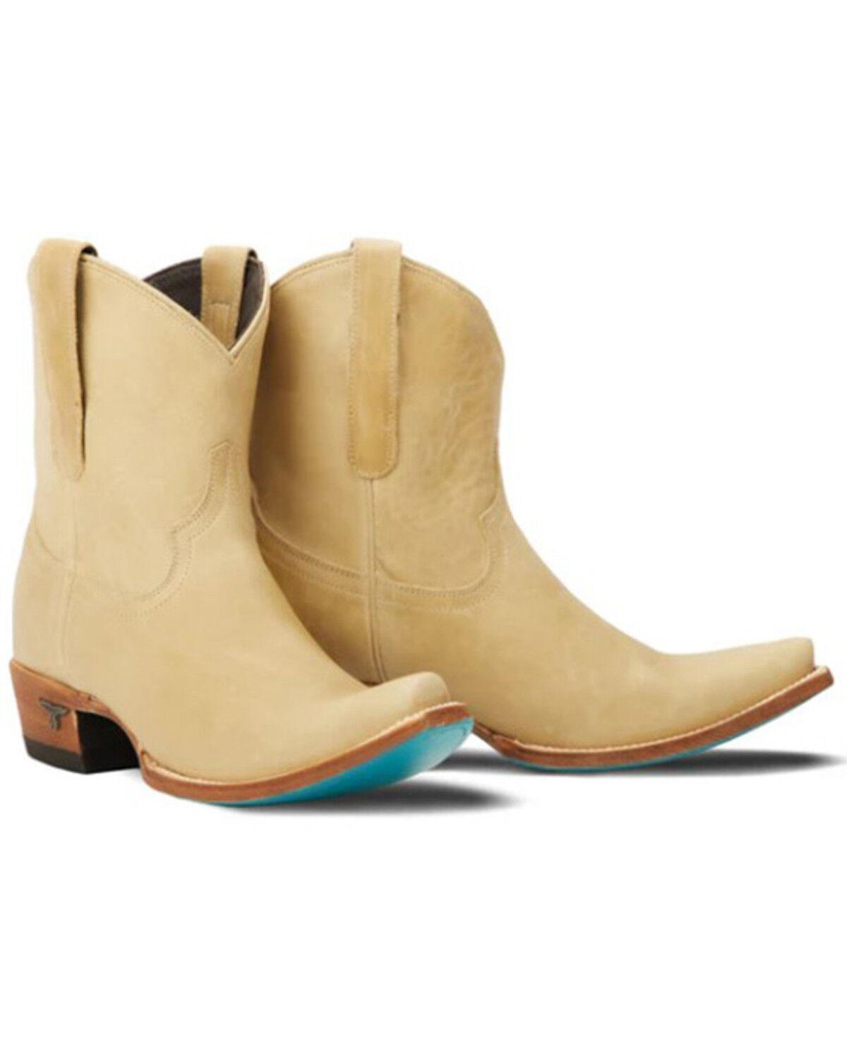 Image #1 - Lane Women's Emma Jane Western Booties - Snip Toe, Brown, hi-res