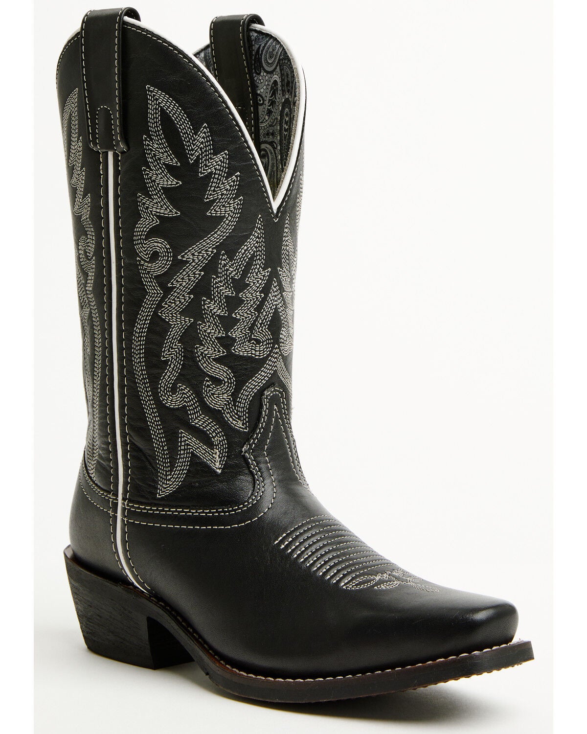 Image #1 - Laredo Women's Vera Western Boots - Square Toe, Black, hi-res