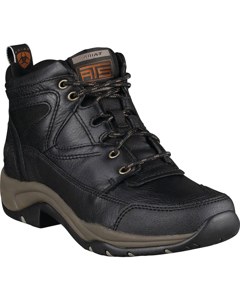Ariat Women's Terrain Boots - Round Toe, Black, hi-res