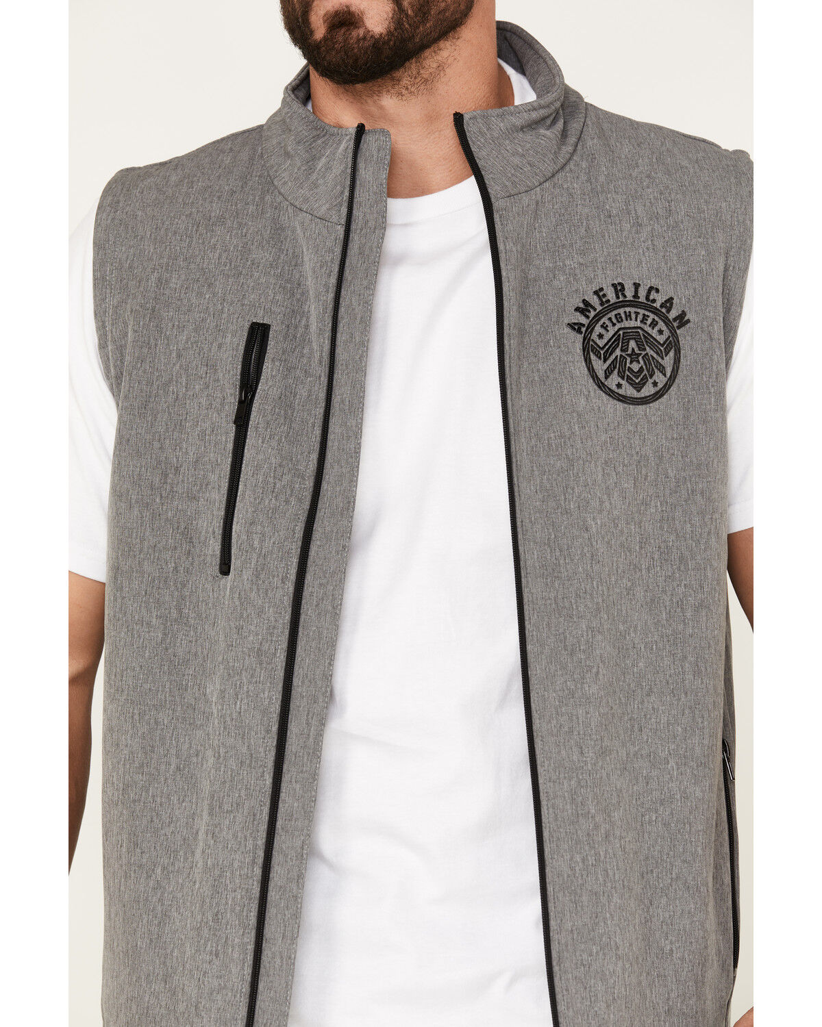 Image #3 - American Fighter Men's Kendleton Vest, Charcoal, hi-res