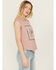 Image #3 - Ariat Women's Cowboy Tank, Rose, hi-res