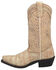 Image #3 - Laredo Women's Fade To Cat Western Boots - Square Toe, Off White, hi-res