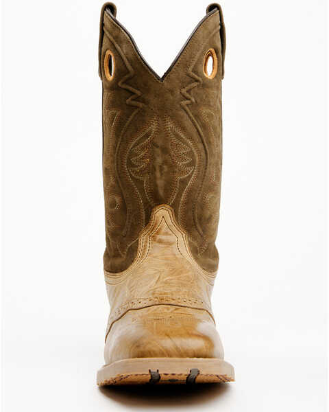 Image #4 - Laredo Men's 11" Jennings Western Boots - Broad Square Toe , Sand, hi-res