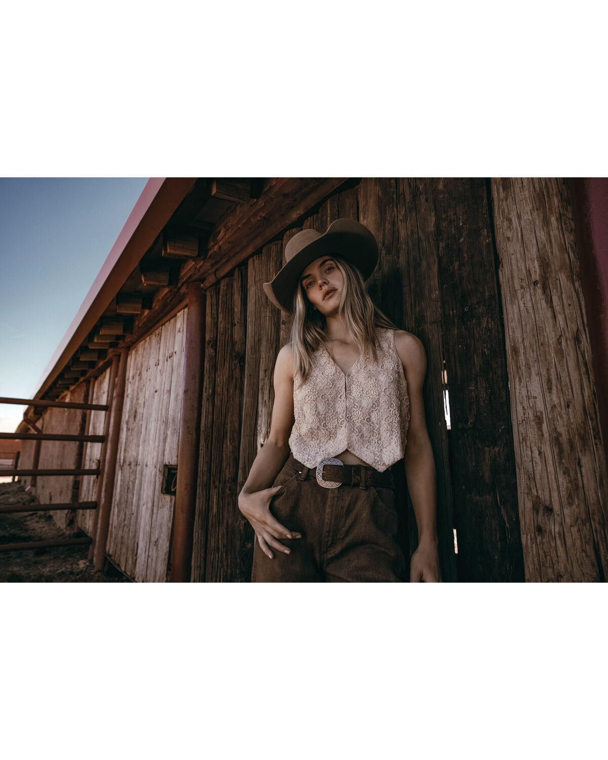 Image #1 - Shyanne Women's Beaded Lace Vest, Cream, hi-res