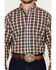 Image #3 - Ariat Pro Men's Thomas Plaid Print Long Sleeve Button-Down Western Shirt, Dark Blue, hi-res