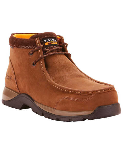 Image #1 - Ariat Men's Edge LTE Moc Boots - Composite Toe , Dark Brown, hi-res