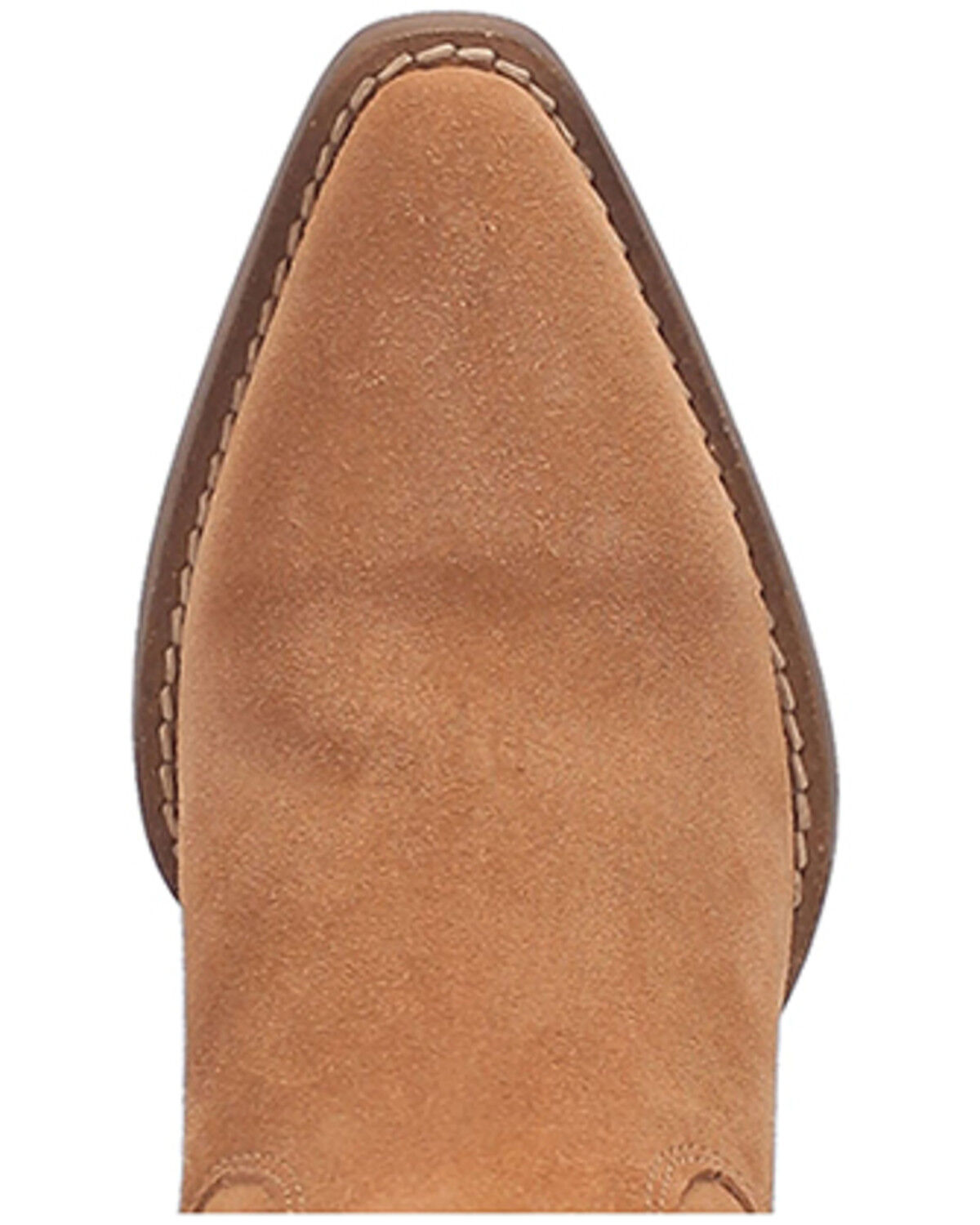 Image #6 - Dingo Women's Fandango Fringe Suede Western Booties - Snip Toe, Camel, hi-res