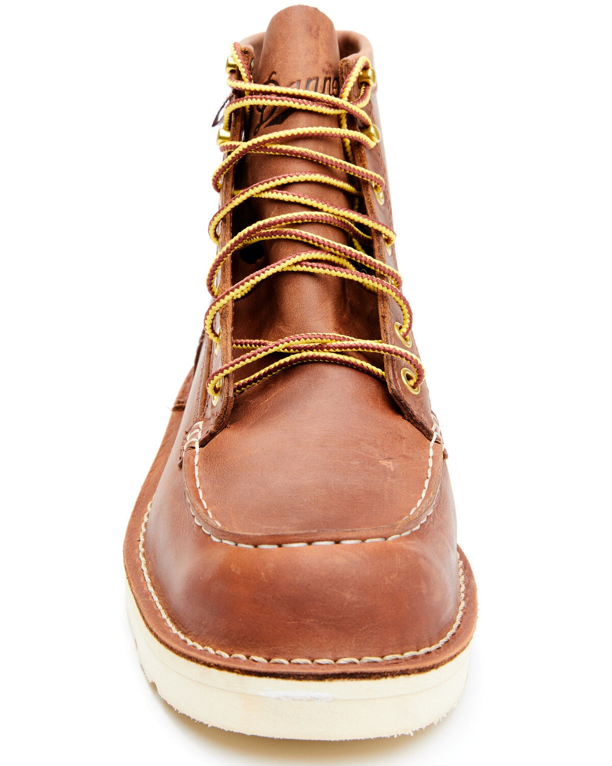 Image #2 - Danner Men's Bull Run Lace-Up Work Boots - Soft Toe, Red, hi-res