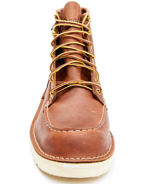 Image #2 - Danner Men's Bull Run Lace-Up Work Boots - Soft Toe, Red, hi-res