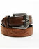 Image #1 - Moonshine Spirit Men's Crazy Horse Vintage Western Belt, Brown, hi-res