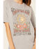 Youth in Revolt Women's Live By The Sun Graphic Tee, Grey, hi-res